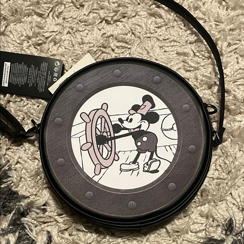 Steamboat mickey loungefly crossbody bag